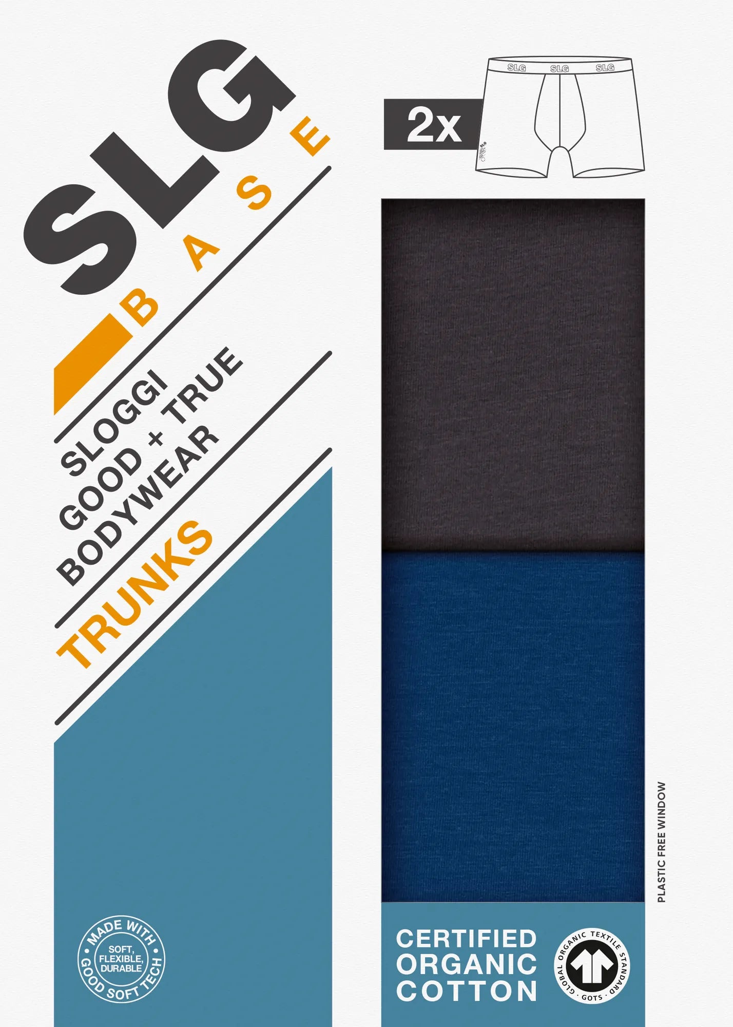 Lot de 2 boxers SLOGGI homme coton confortable | Les Dessous de Max