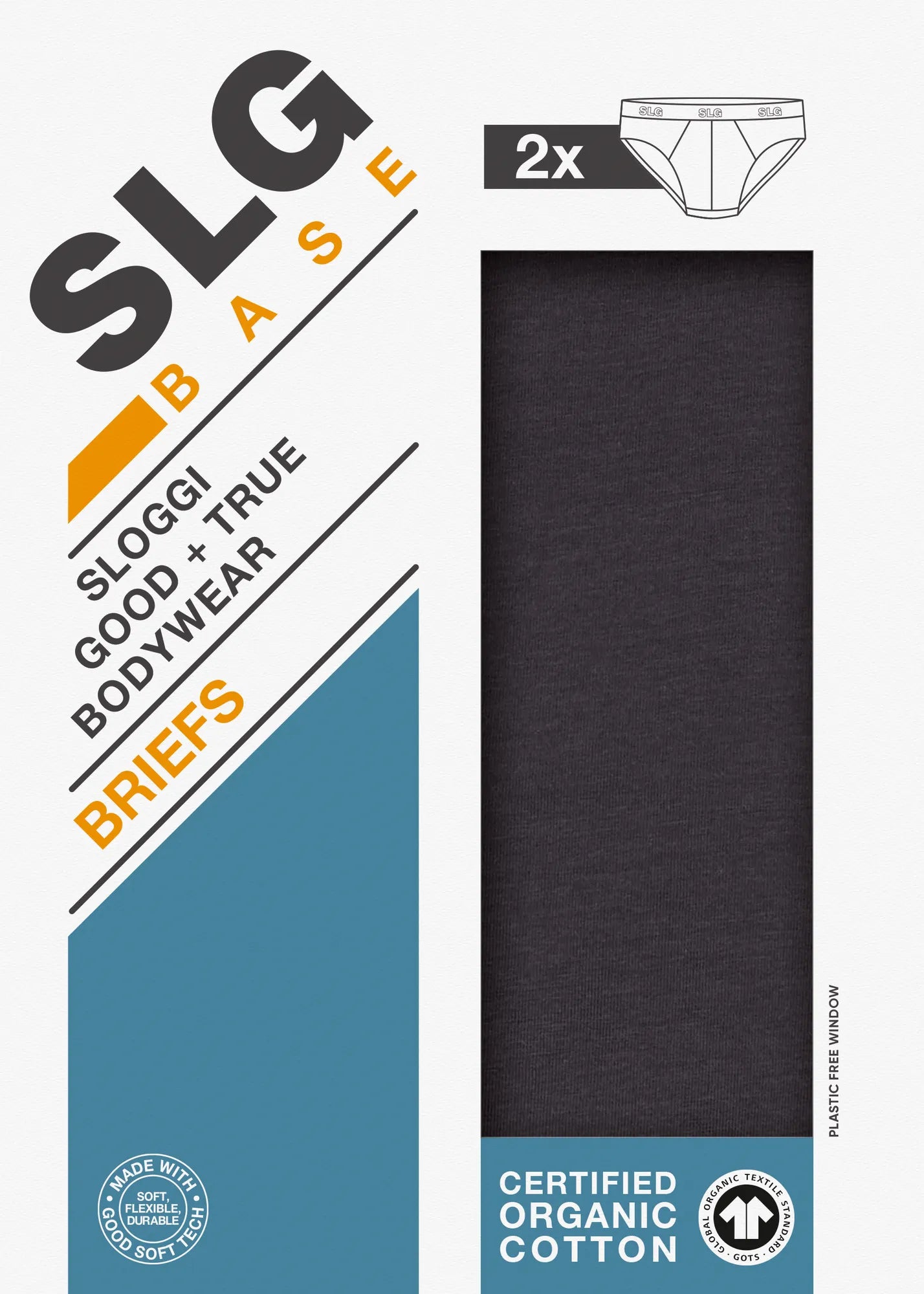 Lot de 2 slips SLOGGI homme coton doux | Les Dessous de Max