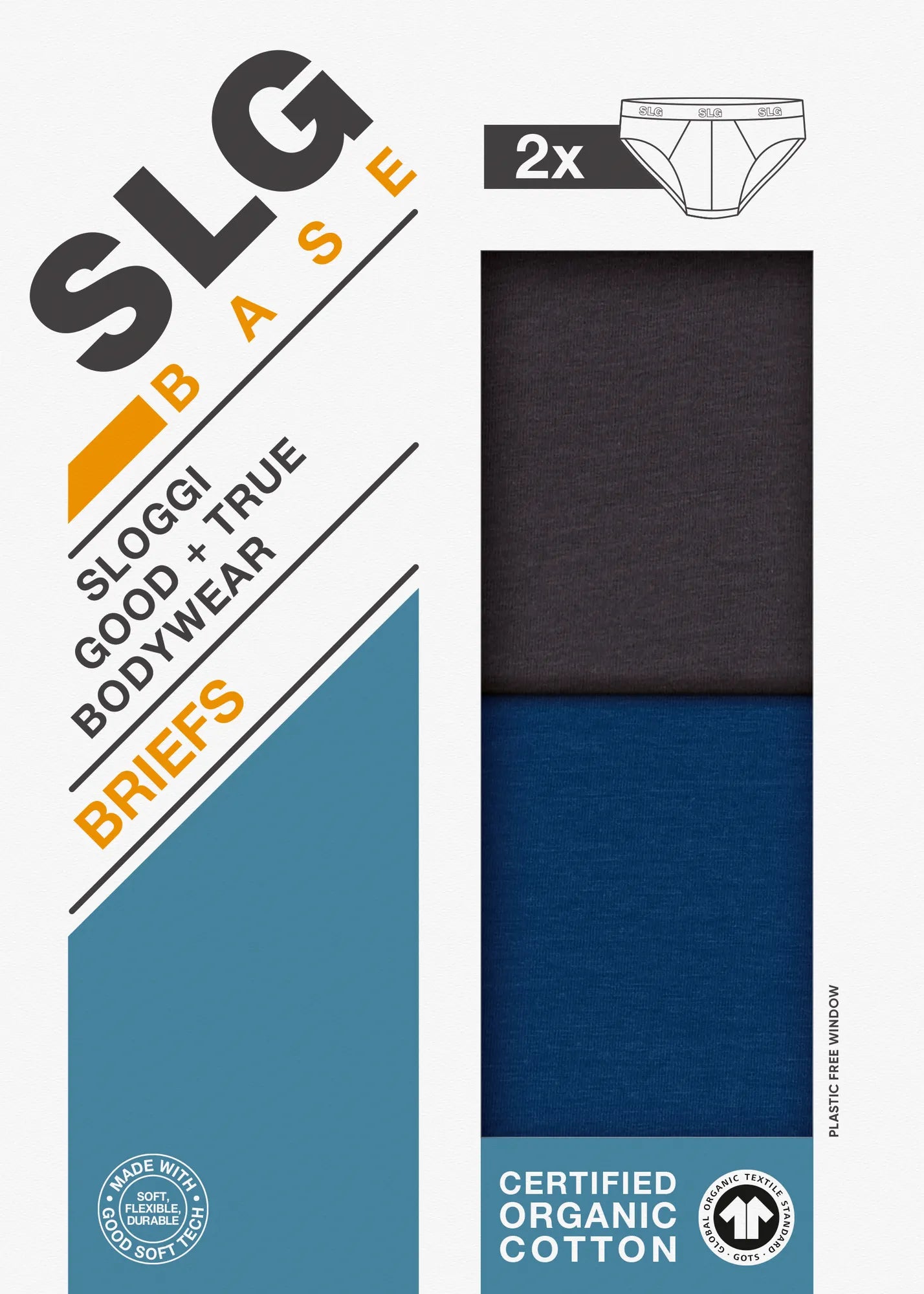 Lot de 2 slips SLOGGI homme coton doux | Les Dessous de Max