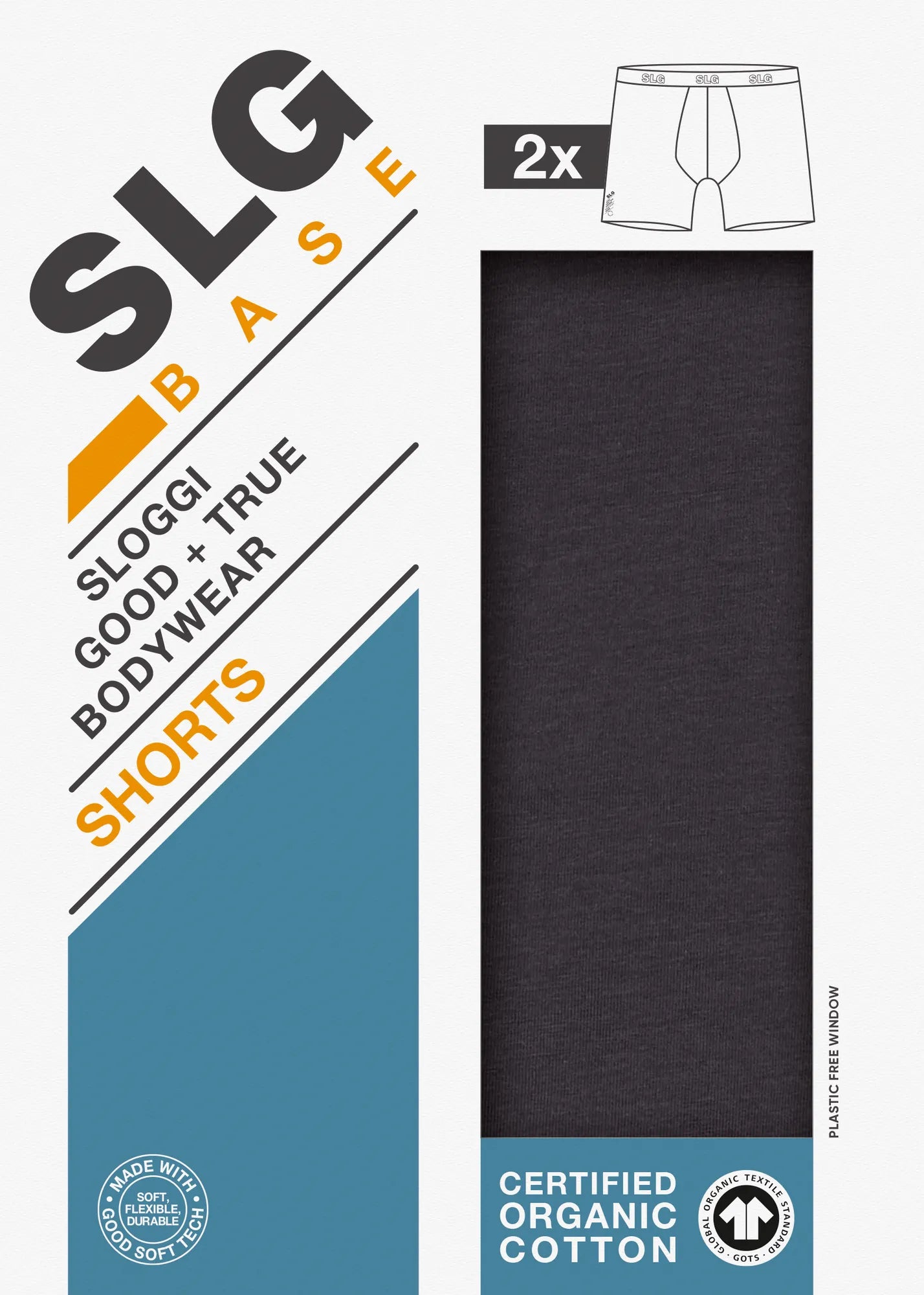 Lot de 2 boxers SLOGGI homme coton confortable | Les Dessous de Max