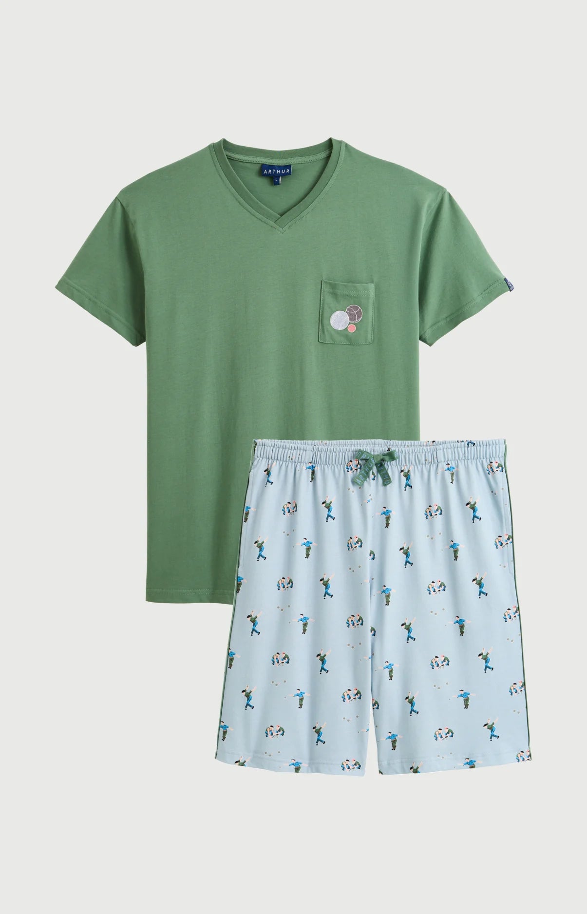 Pyjama court Arthur coton confortable | Les Dessous de Max