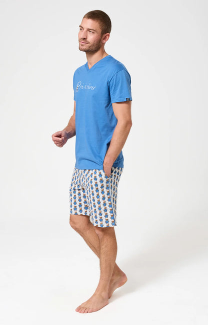 Pyjama court Arthur | coton léger | Les dessous de max