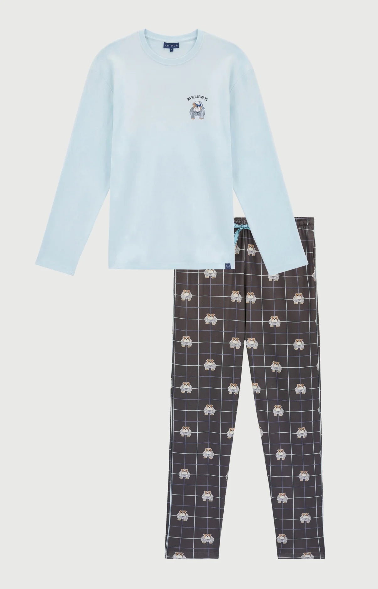 PYJAMA LONG | JERSEY DE COTN EPAIS | LES DESSOUS DE MAX