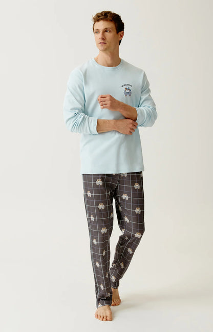 PYJAMA LONG | JERSEY DE COTN EPAIS | LES DESSOUS DE MAX