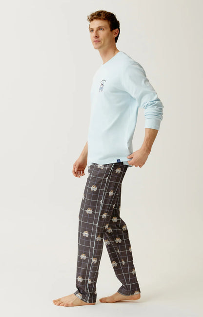 PYJAMA LONG | JERSEY DE COTN EPAIS | LES DESSOUS DE MAX