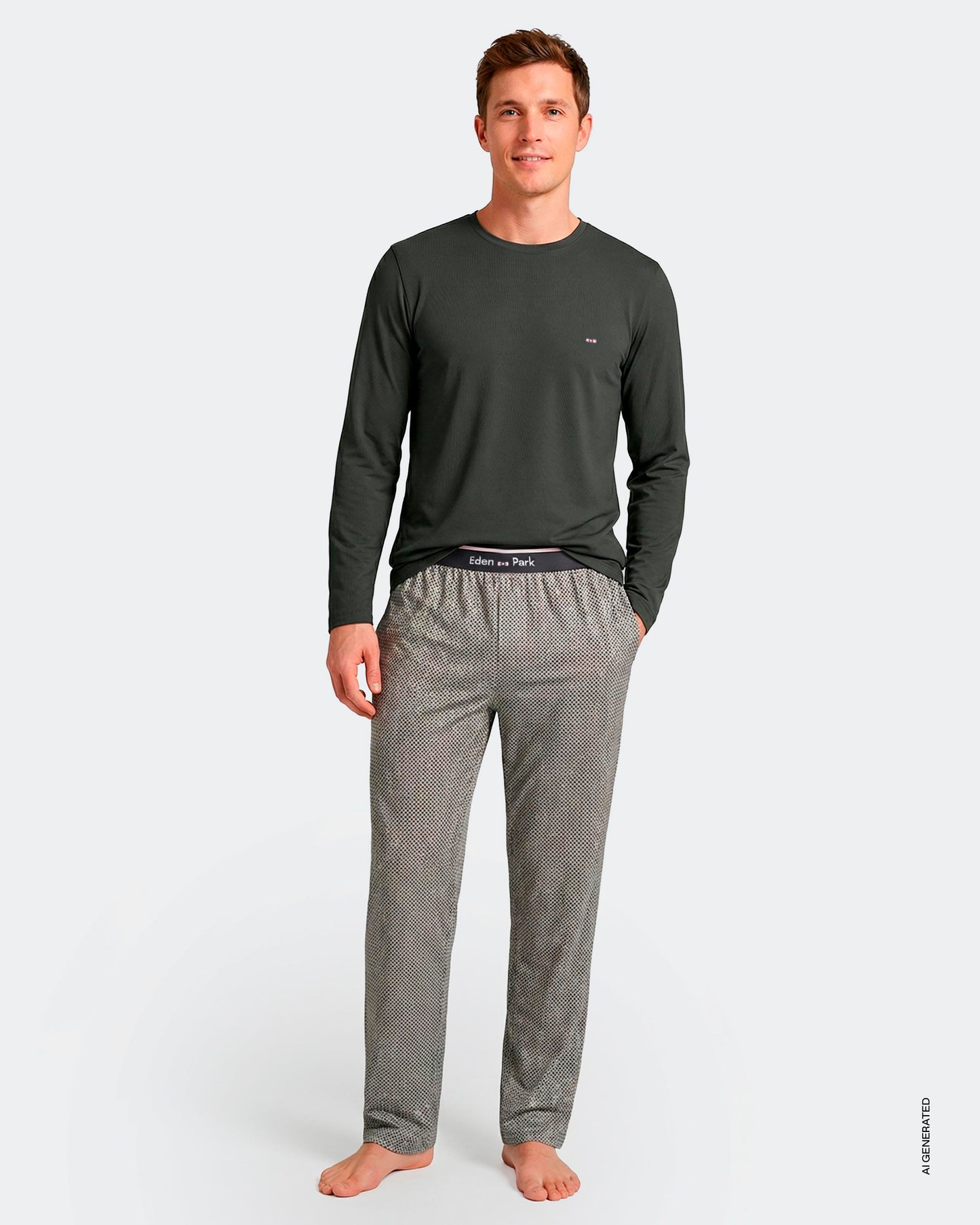 PYJAMA LONG EDEN PARK | COTON | LES DESSOUS DE MAX